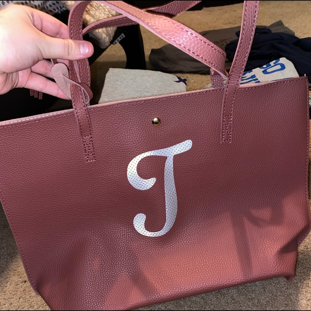 monogram ‘T’ purse